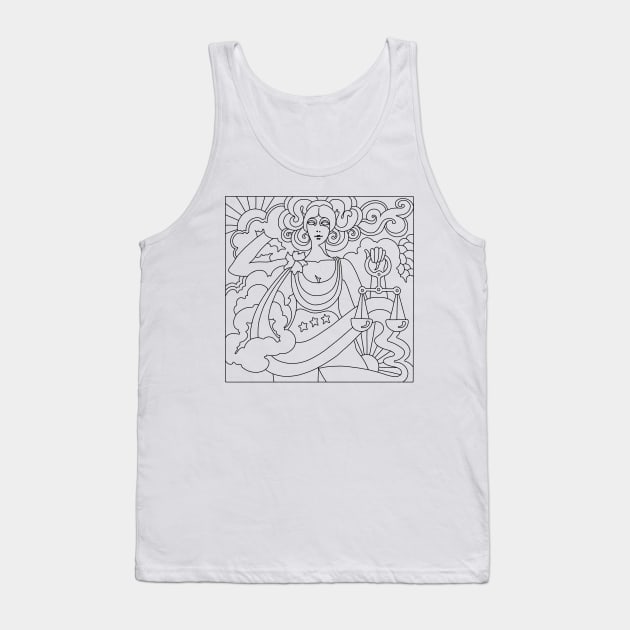 LIBRA Tank Top by TheCosmicTradingPost